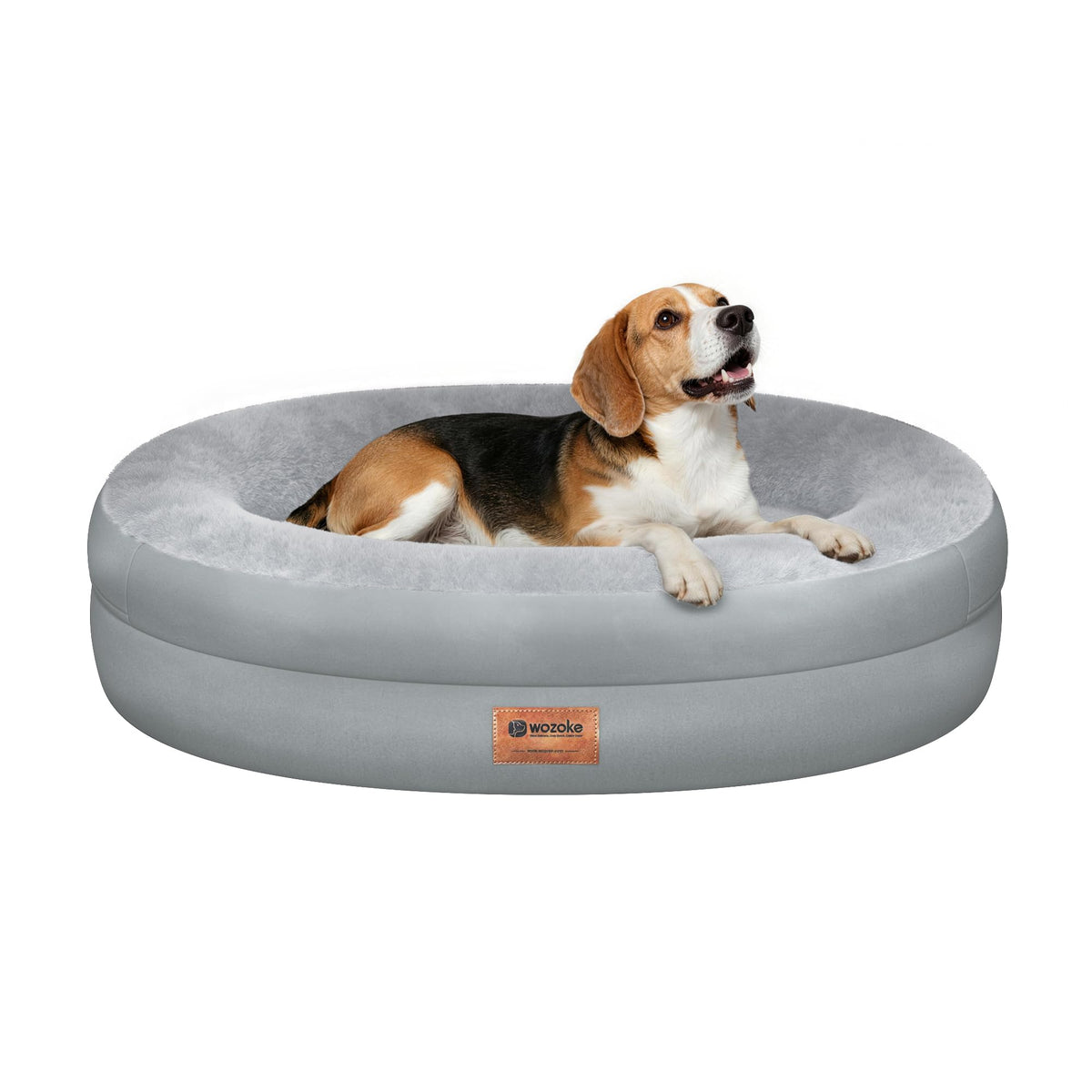 WOZOKE Waterproof Orthopedic Dog Bed for Medium Dogs, Black