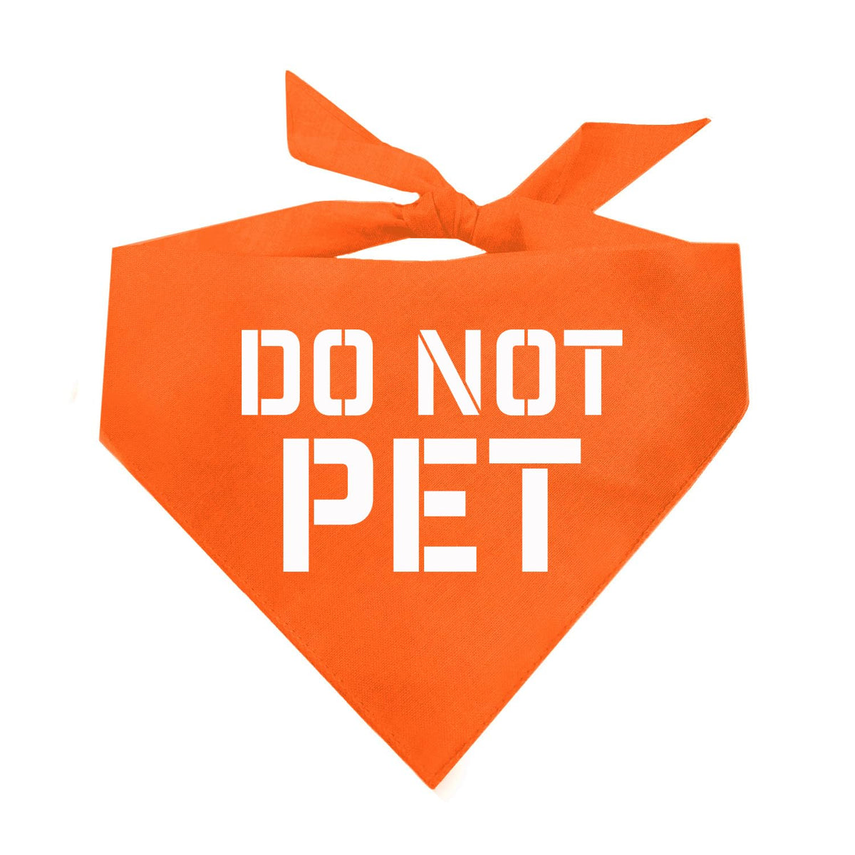 Do Not Pet Triangle Dog Bandana
