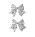 Koolgil 3-inch Sequined Bow Hair Clips For Baby Girls, Toddler, Kids and Young Women Birthday Party Wedding Christmas Occasions Pet Accessories Set of 2 (Royal Blue)