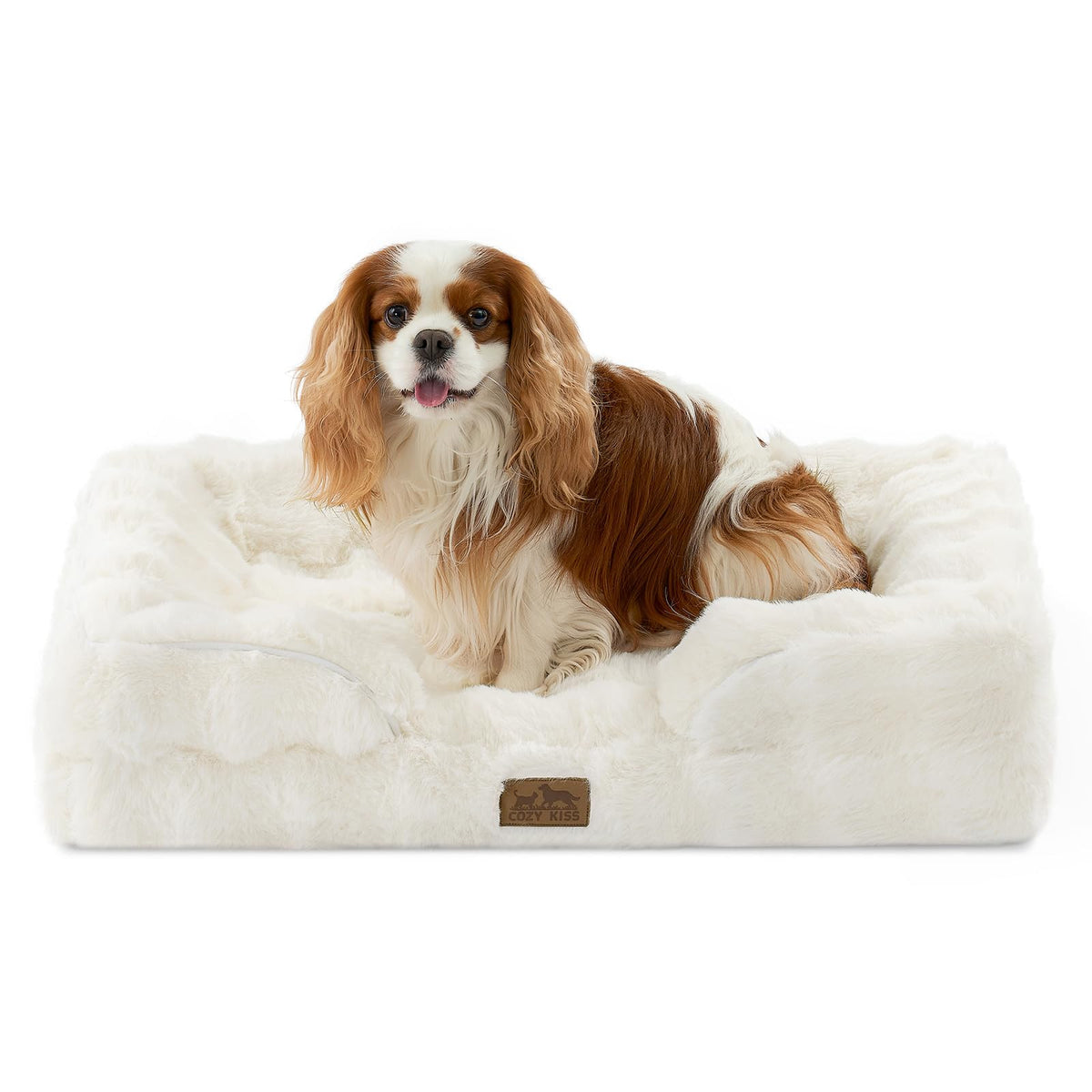 COZY KISS Warm Orthopedic Extra Large Dog Bed, XL 44x32 inch, Beige
