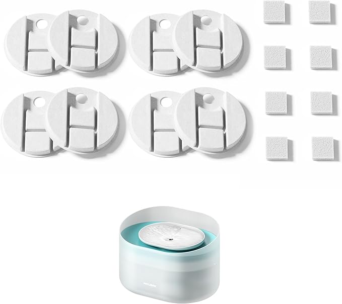 PETLIBRO Replacement Filters for Capsule Dog Fountain PLWF008, 4 Month Set of Filters for Dog Water Dispensers