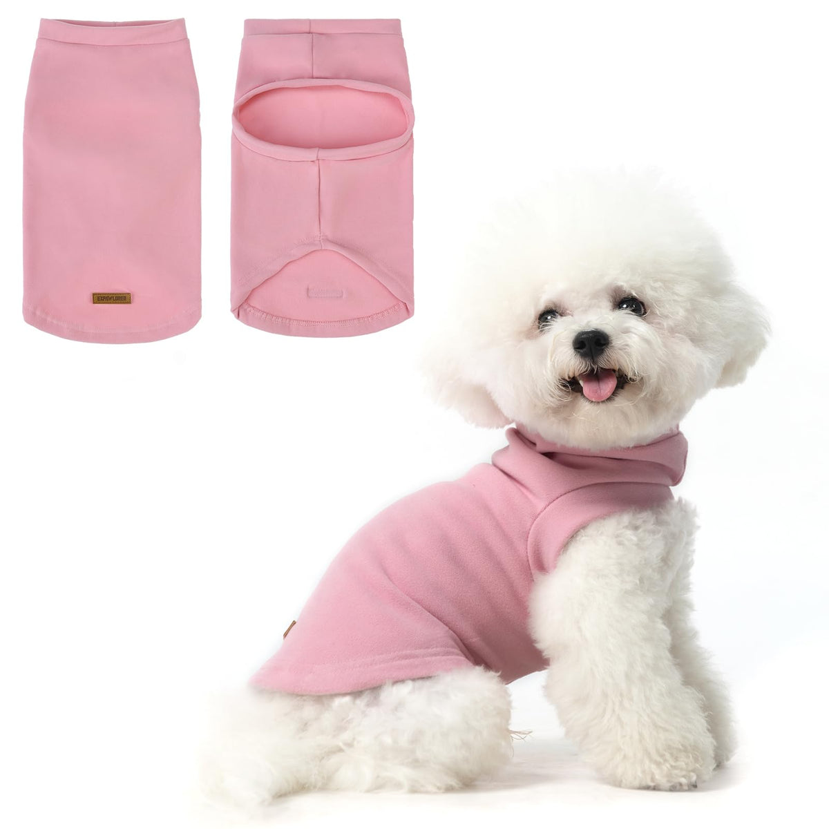EXPAWLORER Cat Sweater Warm Fleece Pet Clothes for Cats Only
