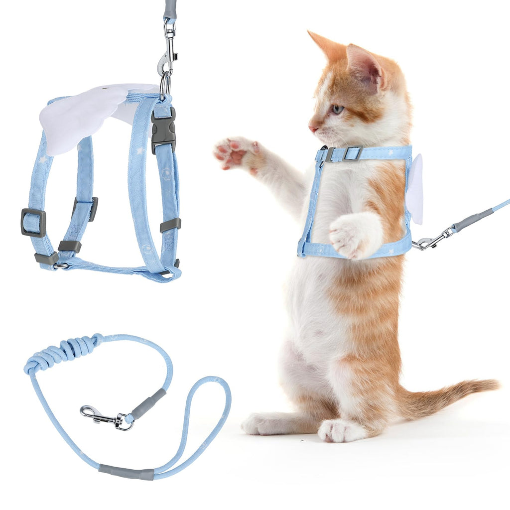 TIESOME Cat Harness and Leash Set, Adjustable Gradient Kitten Harness