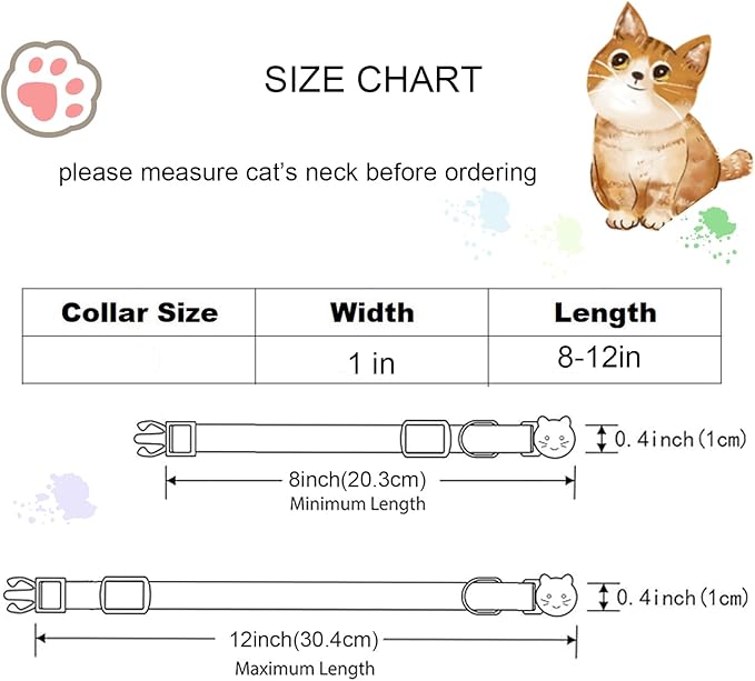 St Patrick's Day Cat Collar-2 Pack Cat Collars Trefoil Cat Collar Breakaway with Kitten and Bell Pendant Safety Buckle Cute Cotton Collar for Boy Girl Cats Gift for Cats and Small Pets