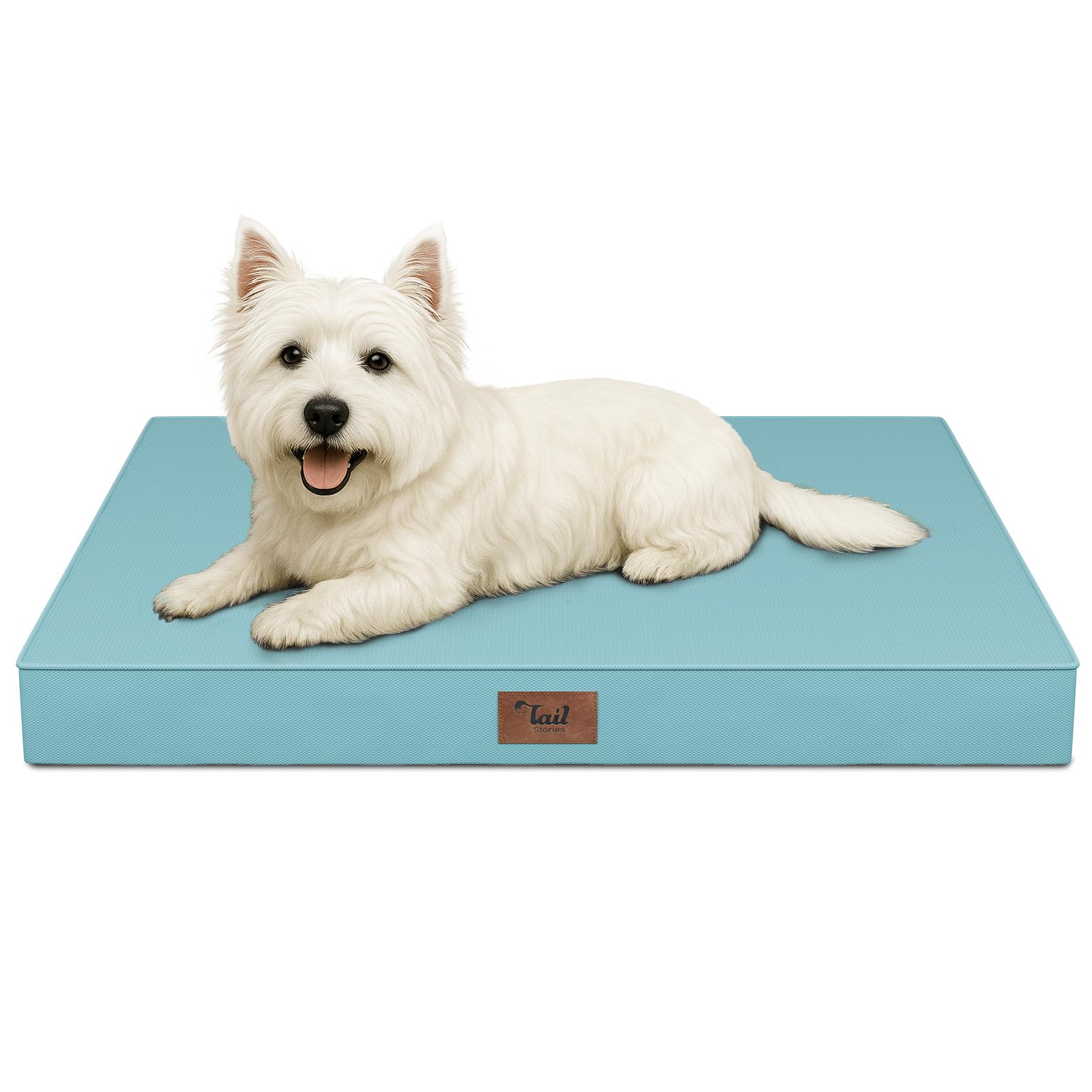 Tail Stories Waterproof Orthopedic Dog Crate Bed for Small Dogs & Cats