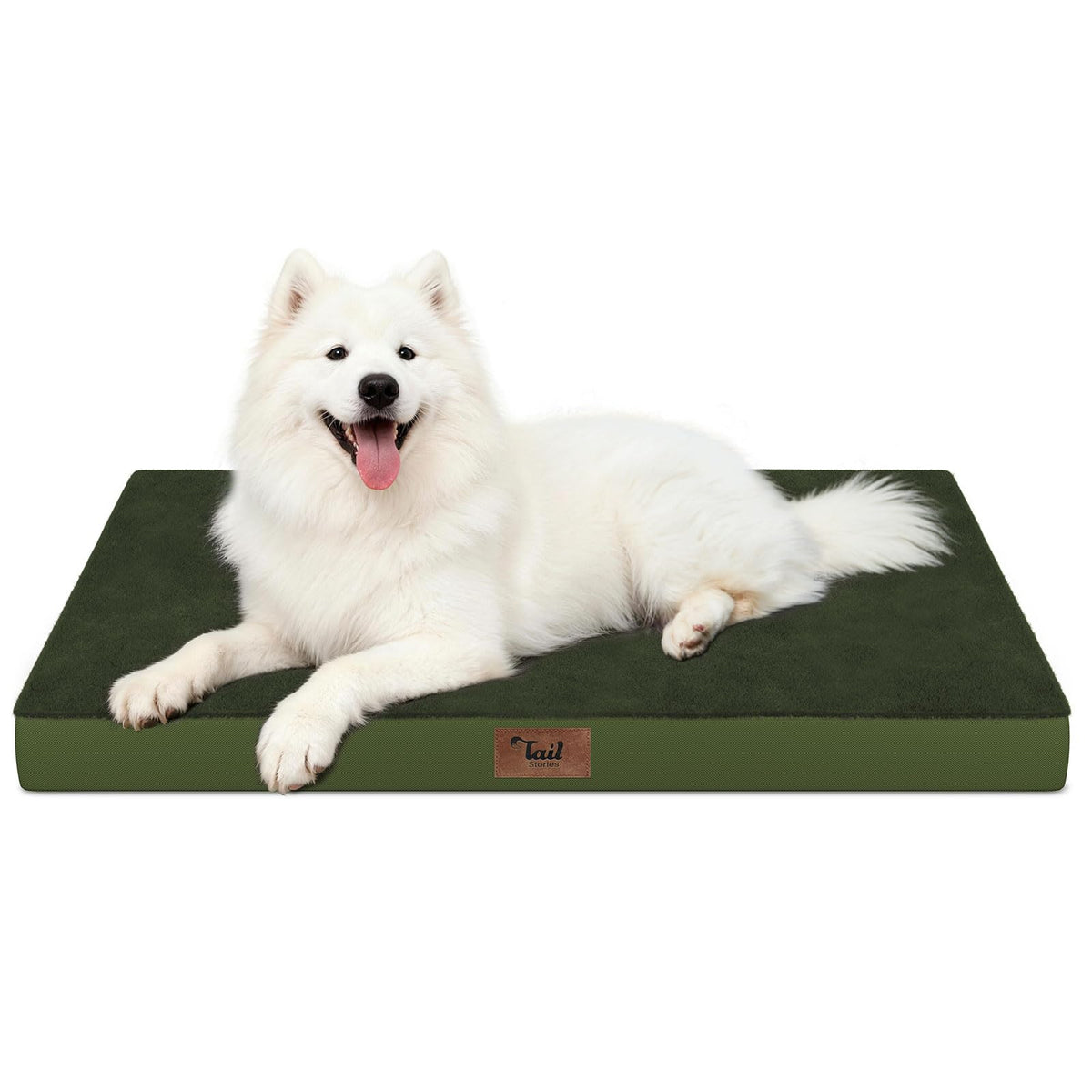 Tail Stories Large Waterproof Orthopedic Dog Bed with Egg Crate Foam