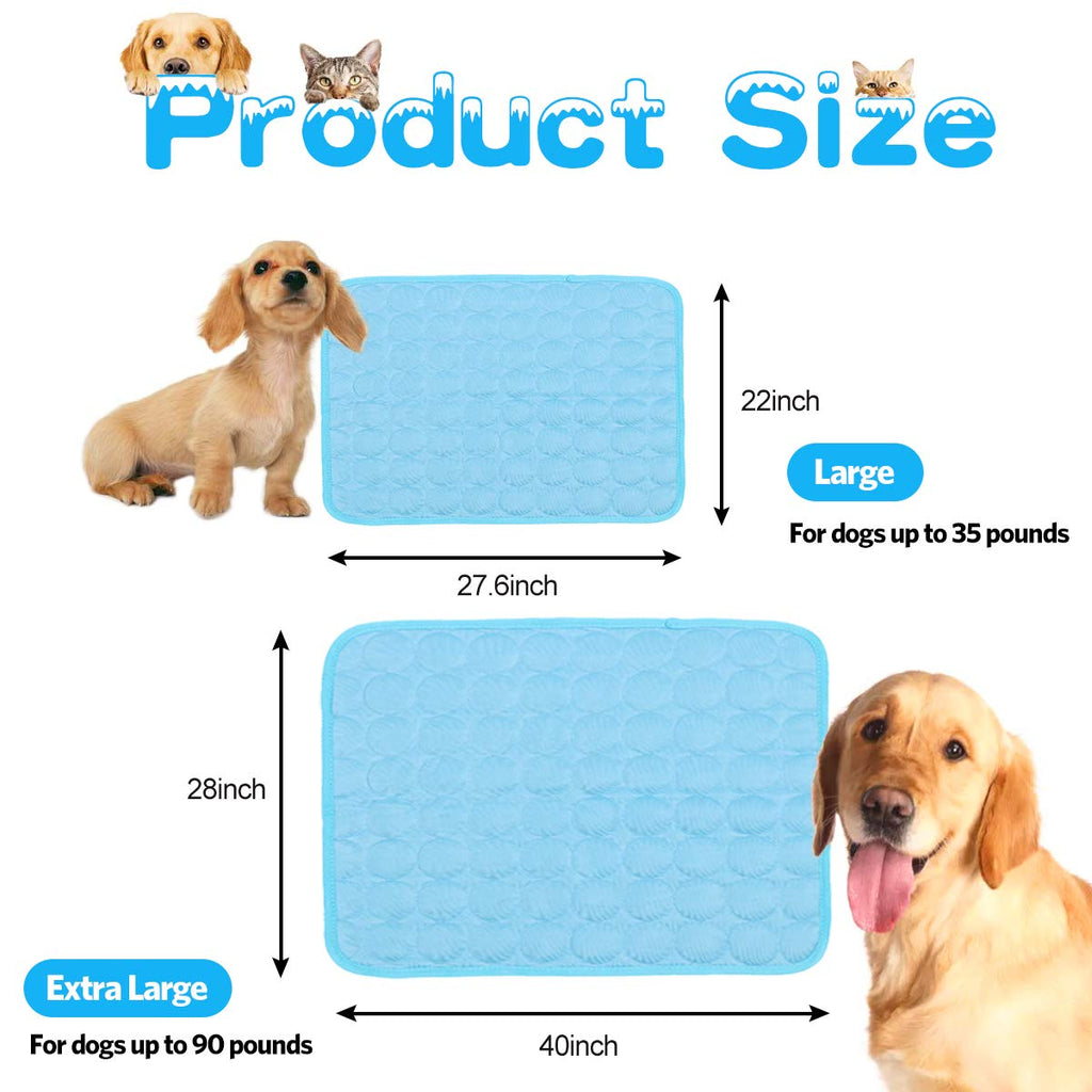 aingycy Dog Cooling Mat Pet Cooling Pads Dogs & Cats Pet Cooling Blanket for Outdoor Car Seats Beds (22IN*28IN)