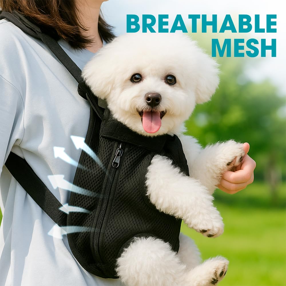 Mosago Dog Backpack Carrier, Front Chest Carrier for Small Dogs 2.5-4 lbs