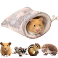 Warm Hamster Travel Bag Fleece Sugar Glider Bonding Pouch Carrier (Pink)