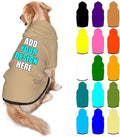 Custom Dog Hoodie Personalized Photo Text Logo Name Dog Clothes, Soft & Warm for Puppy Sweatshirt Hooded for Small Medium Large Dogs Girl/Boy Cats/Kitten, Tan, L