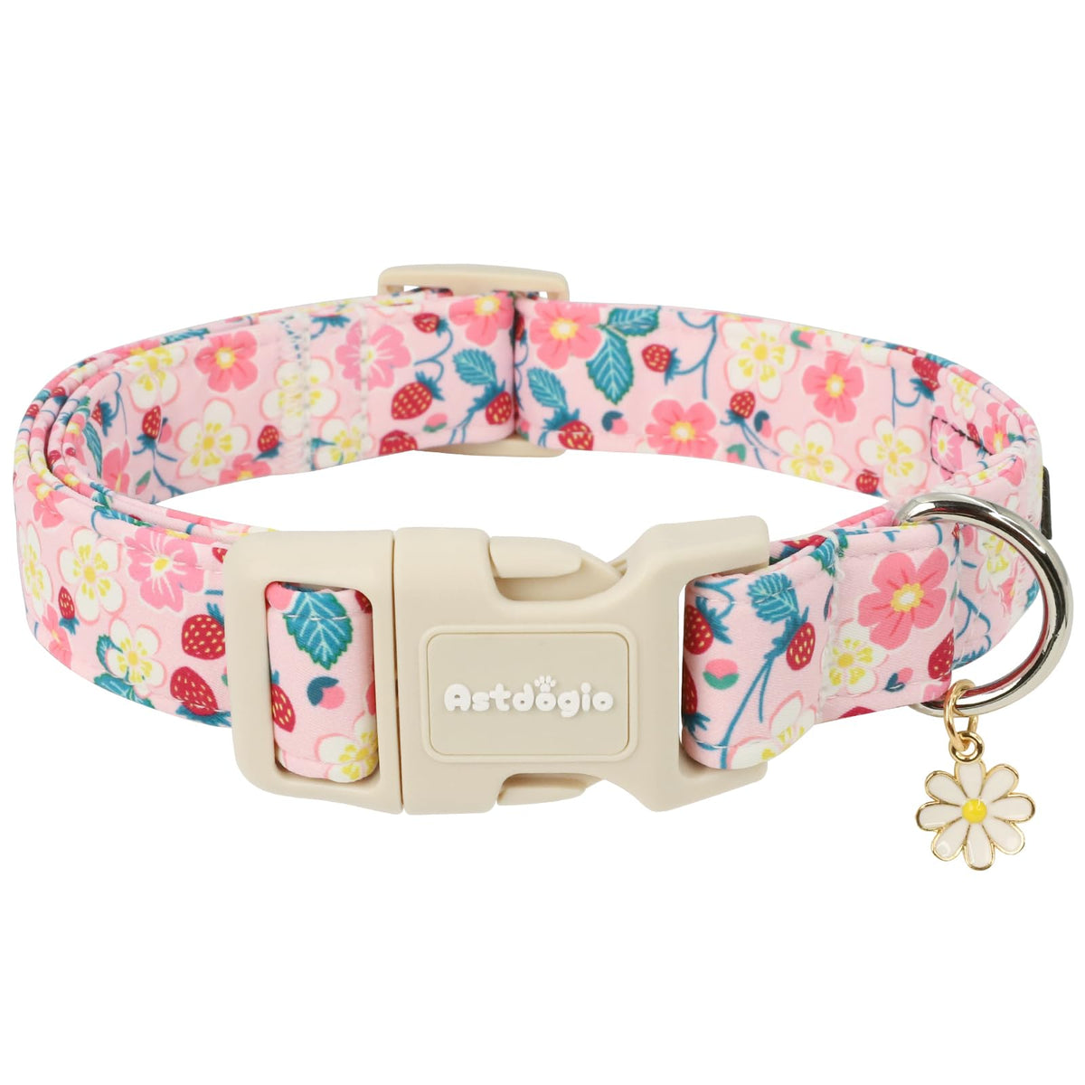 Astdogio Fall Dog Collar – Halloween & Thanksgiving Dog Collars for Medium Dogs – Soft & Comfortable Autumn Puppy Collar with Quick Release Buckle, Medium Dog Collars for Girl Boy Dogs-M