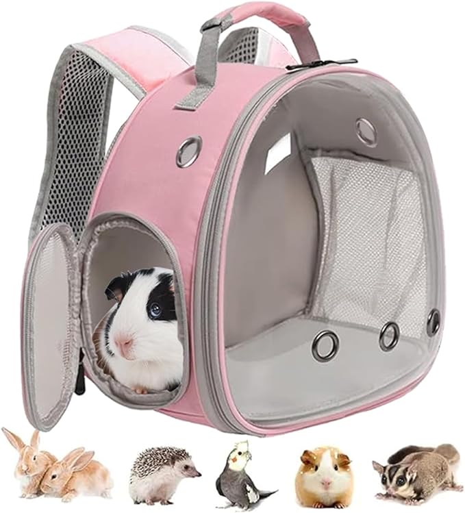 LAIRIES Guinea Pigs Bed Small Animal Bedding Donut-Shaped Burrowing Pet Bed Soft and Warm Hideaway with Spandex and Fleece Bottoms Cozy Carrier, Cage Accessories