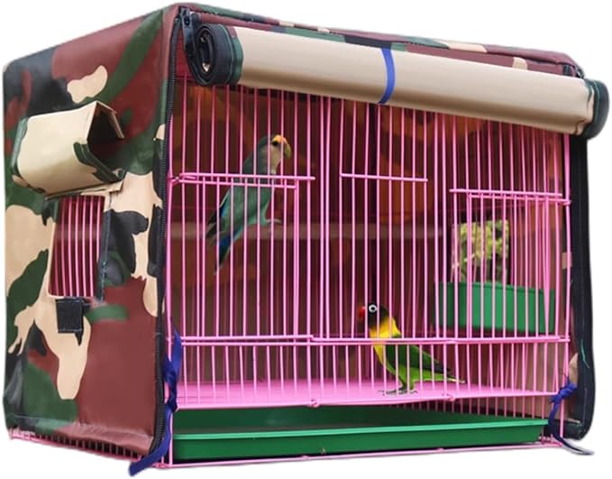 MANON ROSA Bird Cage Cover - Lightproof Birdcage Covers Nighttime- Ideal for Parrots Cockatiels Parakeets Cockatoos Lovebirds Finches Budgerigars Conure (XXL(23.6" Lx15.7 Wx15.7 H)
