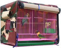 MANON ROSA Bird Cage Cover - Lightproof Birdcage Covers Nighttime- Ideal for Parrots Cockatiels Parakeets Cockatoos Lovebirds Finches Budgerigars Conure (XL(14.2" Lx13.4 Wx20.5 H),Camouflage)