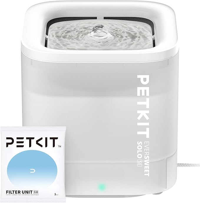 PETKIT Eversweet Solo SE Cat Water Fountain 65oz/1.85L Wireless Pump
