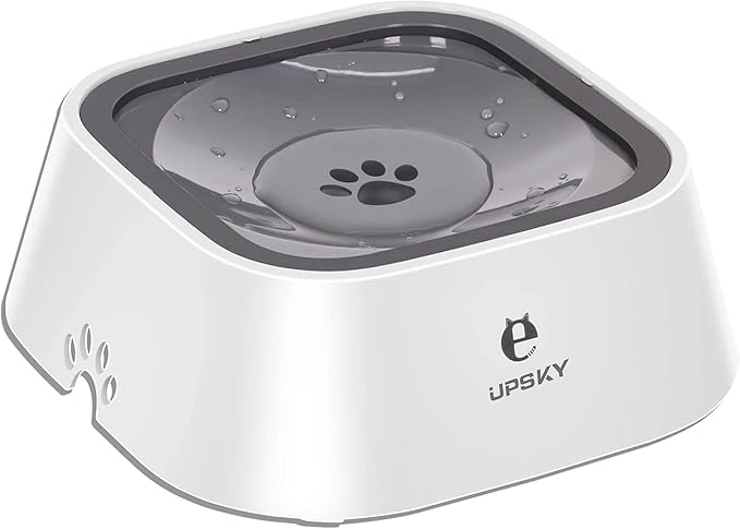 UPSKY 35oz No-Spill Pet Water Bowl, Slow Water Feeder for Dogs and Cats