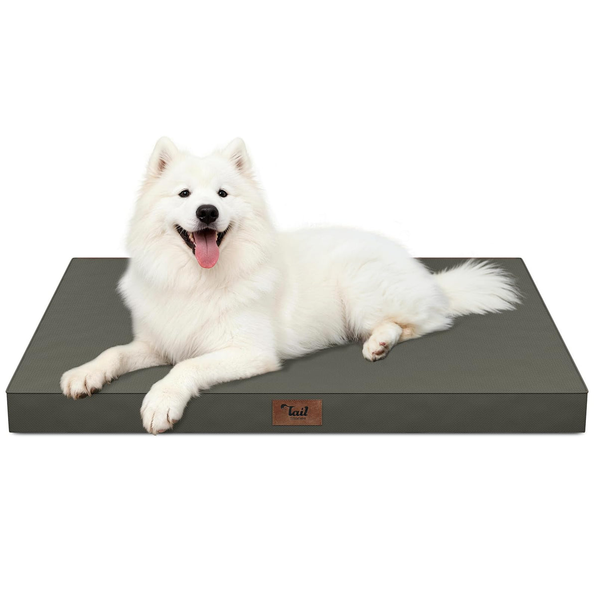 Tail Stories Large Waterproof Orthopedic Dog Bed with Egg Crate Foam