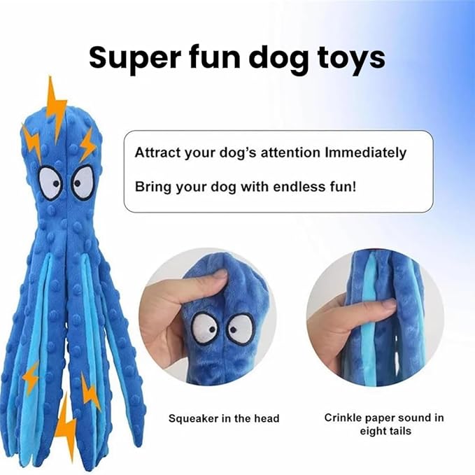 2025 New Upgrade Interactive Chew Pet Toy No Stuffing Bite-Resistant Squeaky Perfect for Puppies, Small and Medium Dogs (2pcs C)