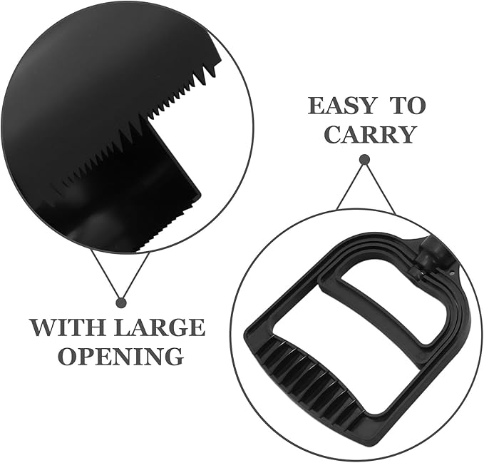Kisangel Long Handle Pet Waste Scooper Black Dog Waste Picker Outdoor Poop Scoop Tool for Convenient Dog Walking Cleanup Random Color