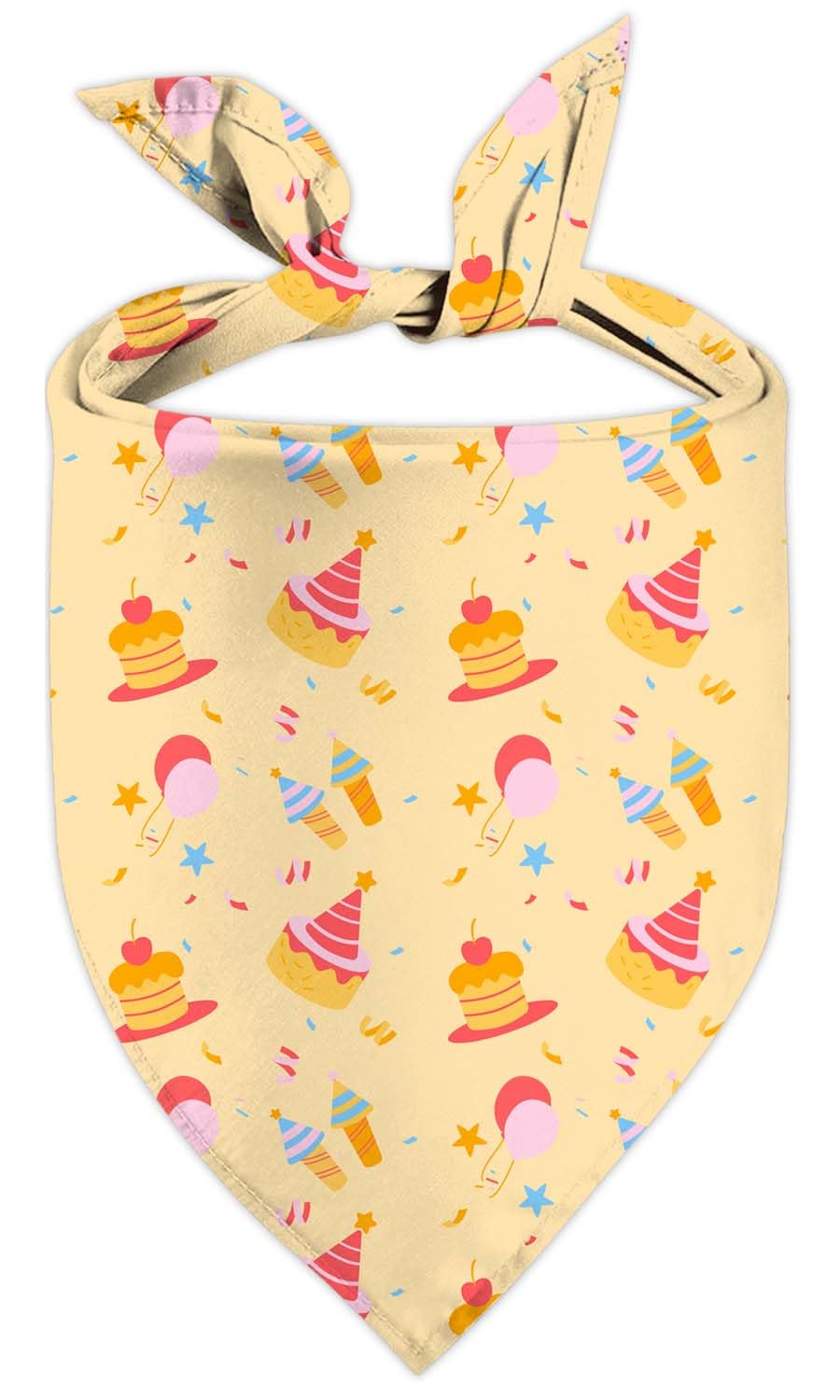 Birthday Dog Bandanas, Double Side Reversible Large Pet Scarves, Celebration Set, Adjustable Triangle Holiday Bandanas for Dogs Girl Boy Pets