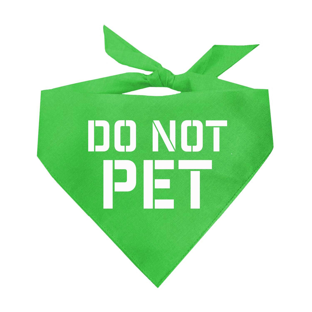 Do Not Pet Triangle Dog Bandana