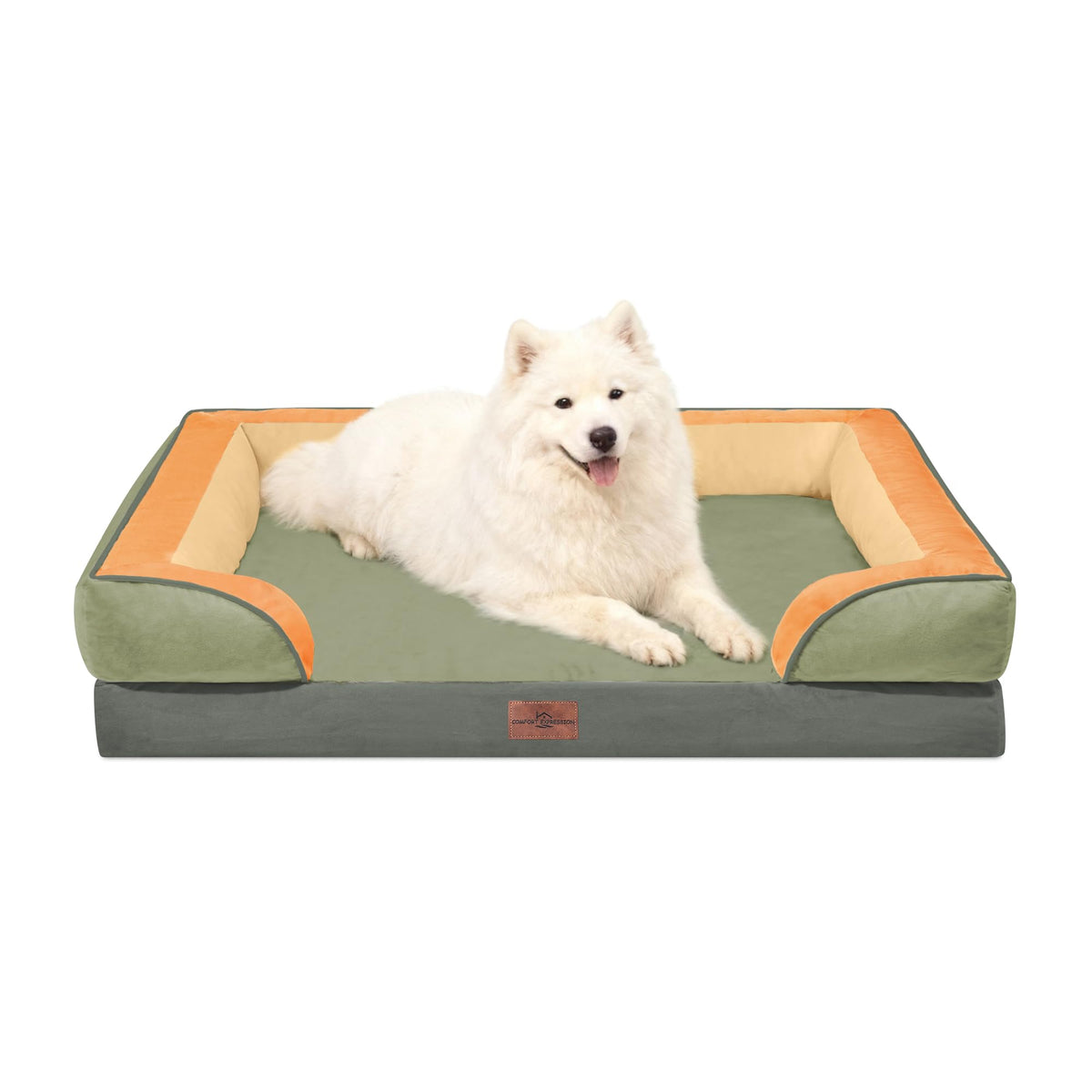 Comfort Expression Orthopedic Dog Beds for Large Sized Dog with Bolster