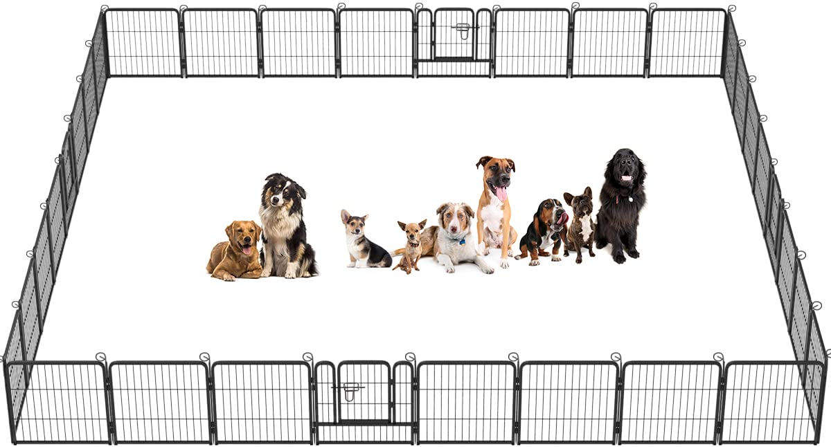 BestPet | Dog Playpen | 40", 12 Panels | Heavy Duty Metal Pet Exercise Pen