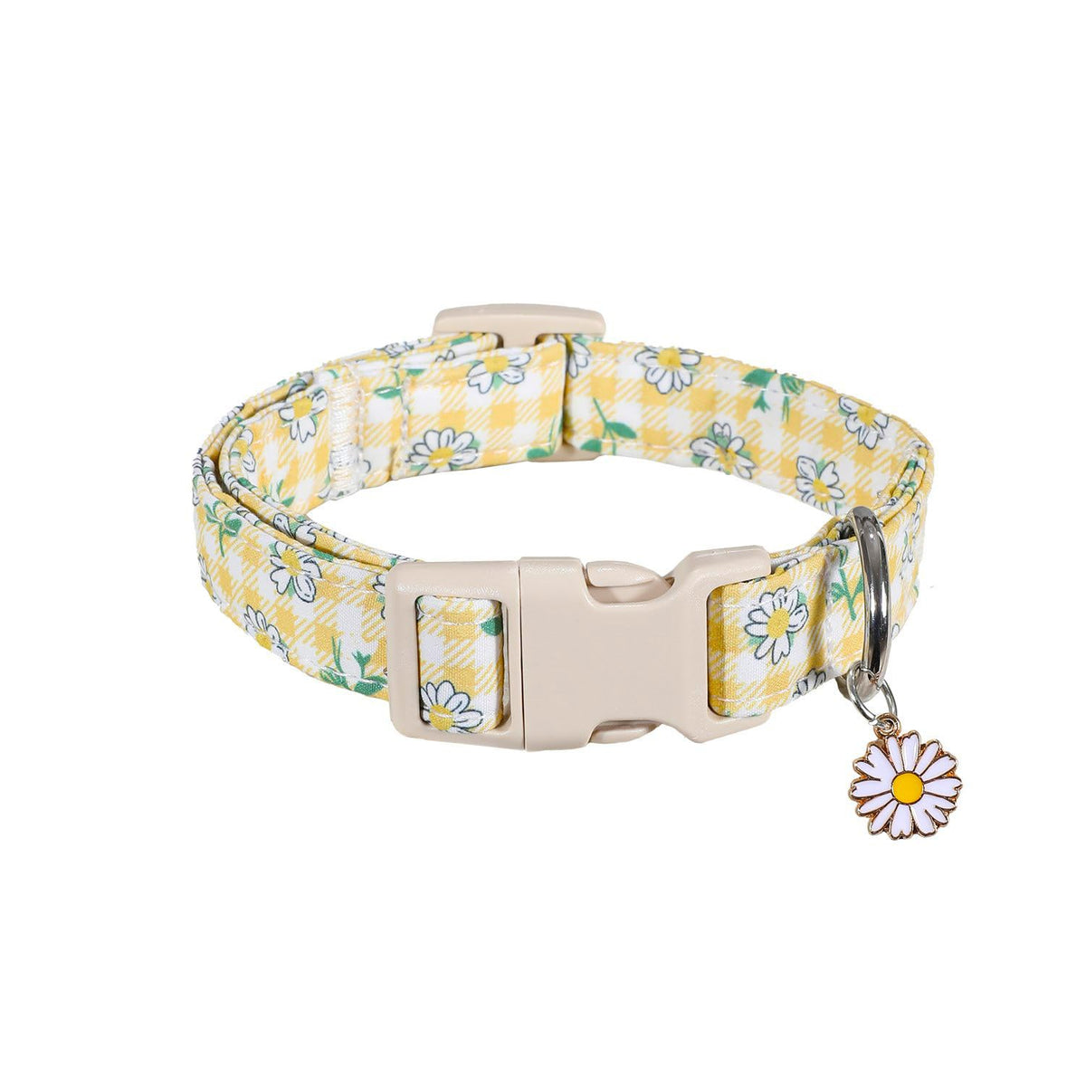 Britwicfr Green Dog Collar, Cute Spring Theme Dog Collar with Green Clover Print for Small Dogs, Small Puppy Collar for Girl Dogs & Boy Dogs, S