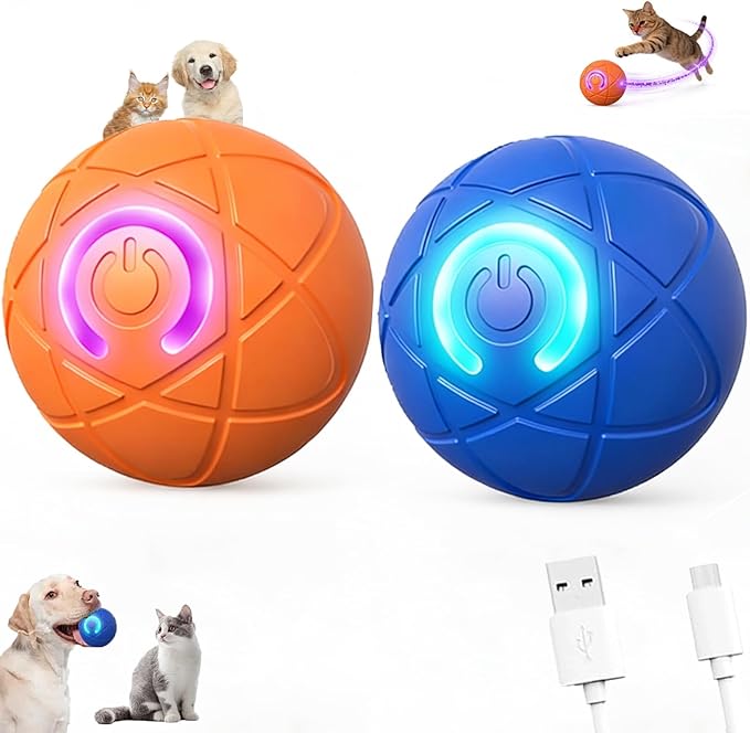 Valentines Day Gifts Interactive Dog Toys Dogs Ball,Moving Dog Toy with Touch Activated,Anti Boredom Dog Toys for Small Medium Dogs,Tough Motion Activated Automatic Vibrating Dog Ball