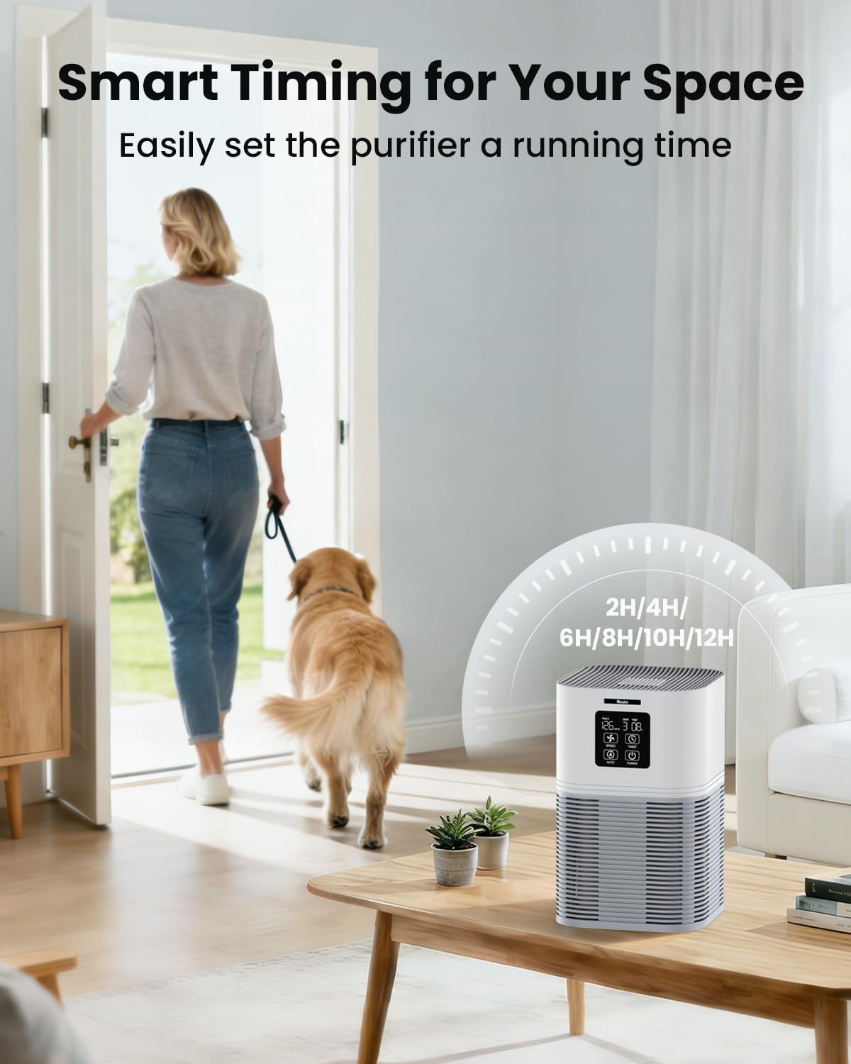 VEWIOR H13 True HEPA Air Purifiers for Home up to 1200 sq.ft.