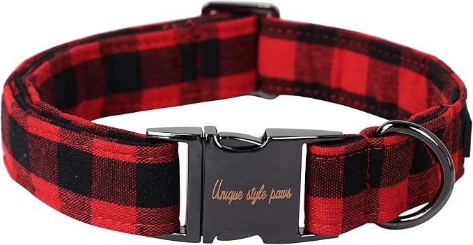 Unique style paws Dog Collar Metal Buckle Collar for Autumn Winter Christmas for Small Medium Large Boys Girls Dogs — S