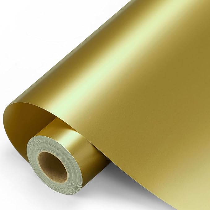 Yellow Permanent Vinyl - Yellow Adhesive Vinyl Roll for All Cutting Machine, Permanent Outdoor 12" x11FT for Decor Sticker, Car Decal, Scrapbooking, Signs, Glossy & Waterproof