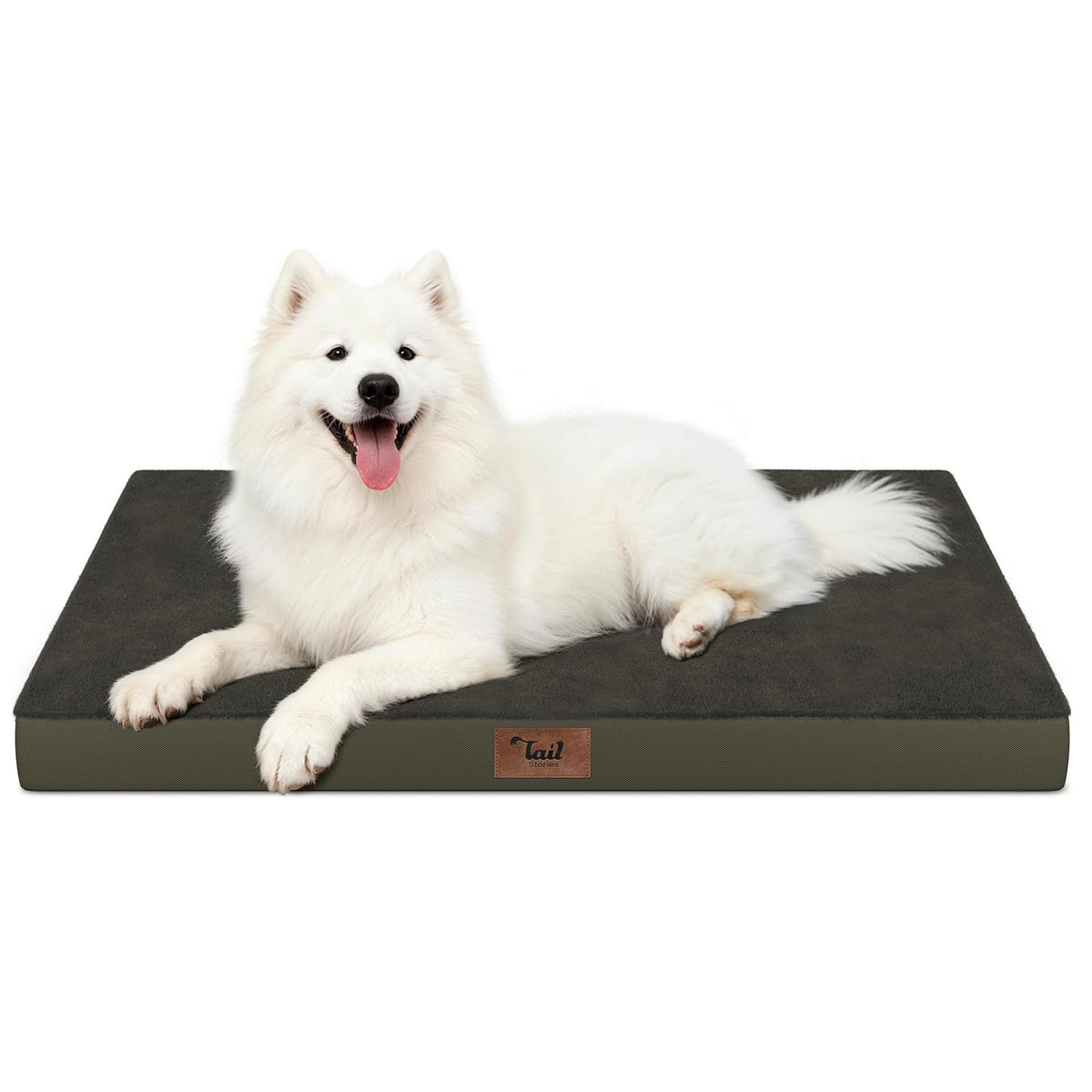 Tail Stories Large Waterproof Orthopedic Dog Bed with Egg Crate Foam