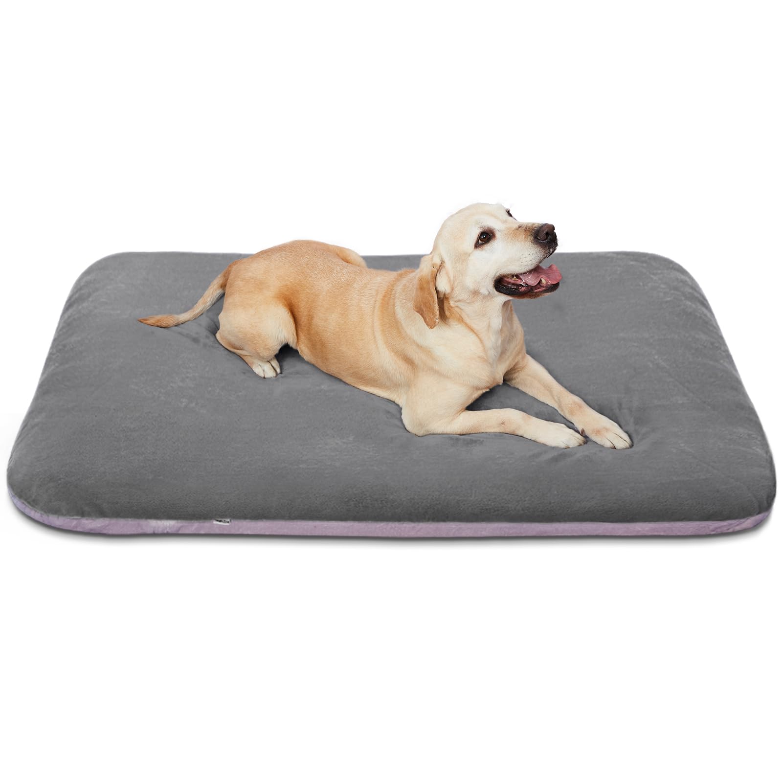Magic Dog Super Soft Large Dog Bed, 39 Inches Orthopedic Foam Pet Beds with Anti Slip Bottom, Dog Sleeping Mattress with Removable and Washable Cover, Grey