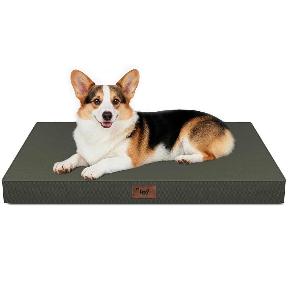 Tail Stories Outdoor Waterproof Orthopedic Dog Bed for Large Dogs