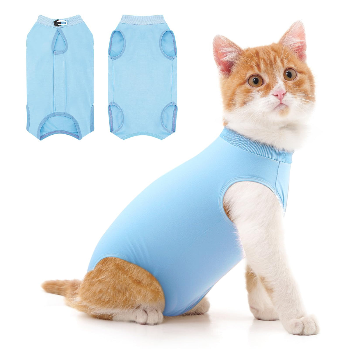 Coppthinktu Cat Recovery Suit Cat Onesie After Surgery for Abdominal Wounds