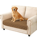 Ameritex Waterproof Pet Bed Cover Anti-Slip Dog Bed Blanket for Sofa and Furniture Waterproof New Pattern Design (Camel, 30x53 Inch (Pack of 1))