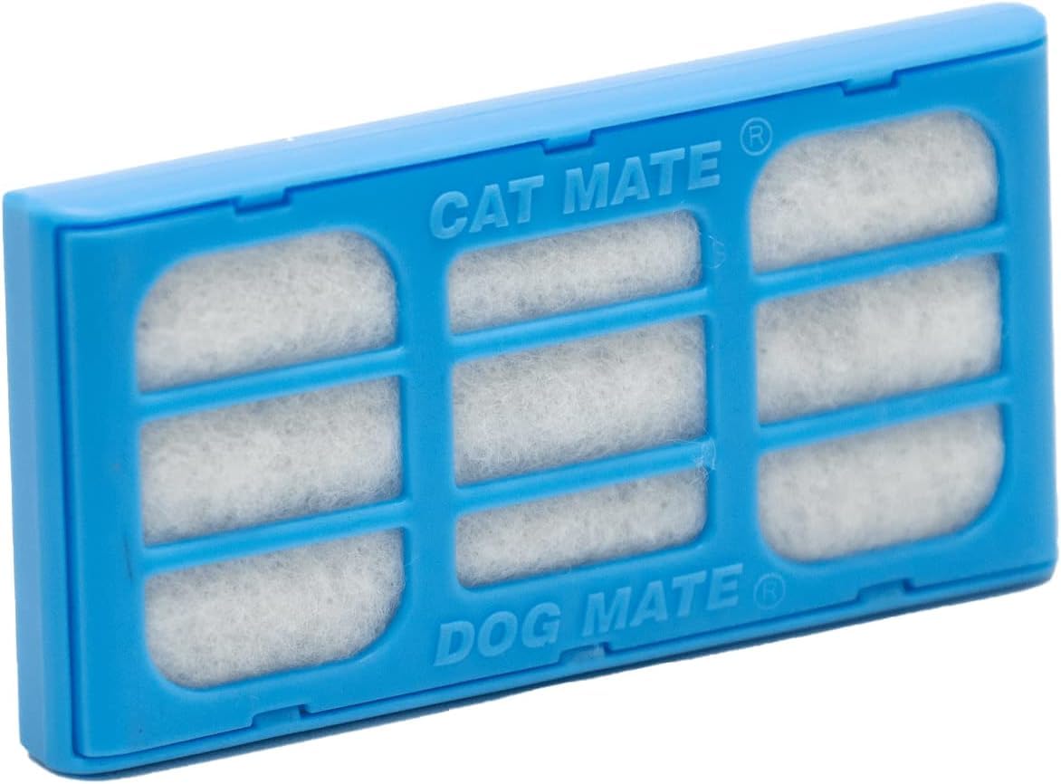 Cat Mate (389) Filter Cartridges for Pet Fountains (6-Pack), Ideal for Soft Water