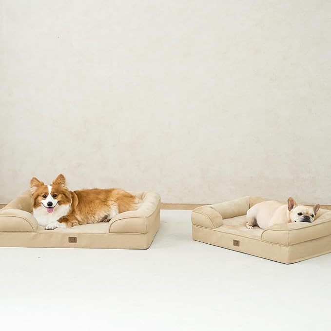 EHEYCIGA Orthopedic Dog Bed Medium Size Dog, Waterproof Washable Pet Beds
