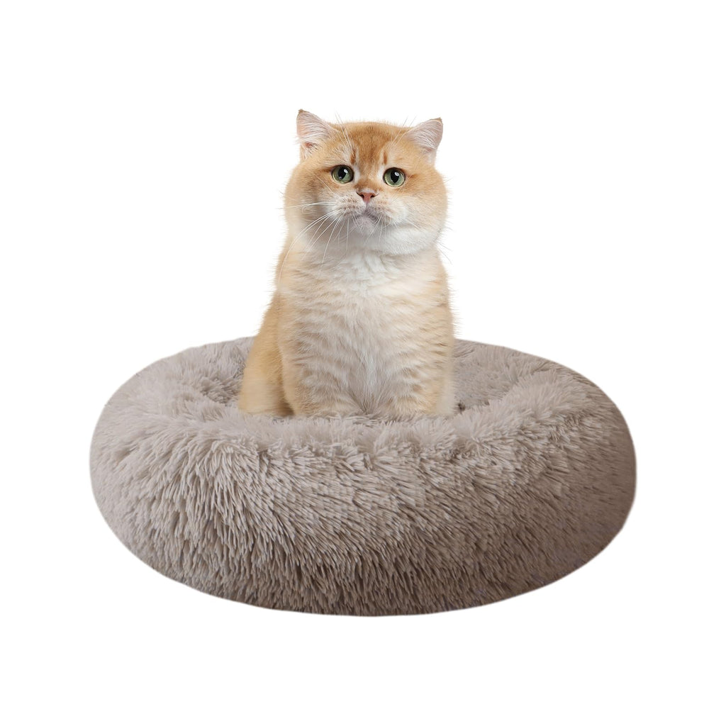 Nisrada Cat Beds for Indoor Cats,15.7 Inch Small Cats Beds, Washable-Round Pet Bed for Puppy and Kitten with Slip-Resistant Bottom