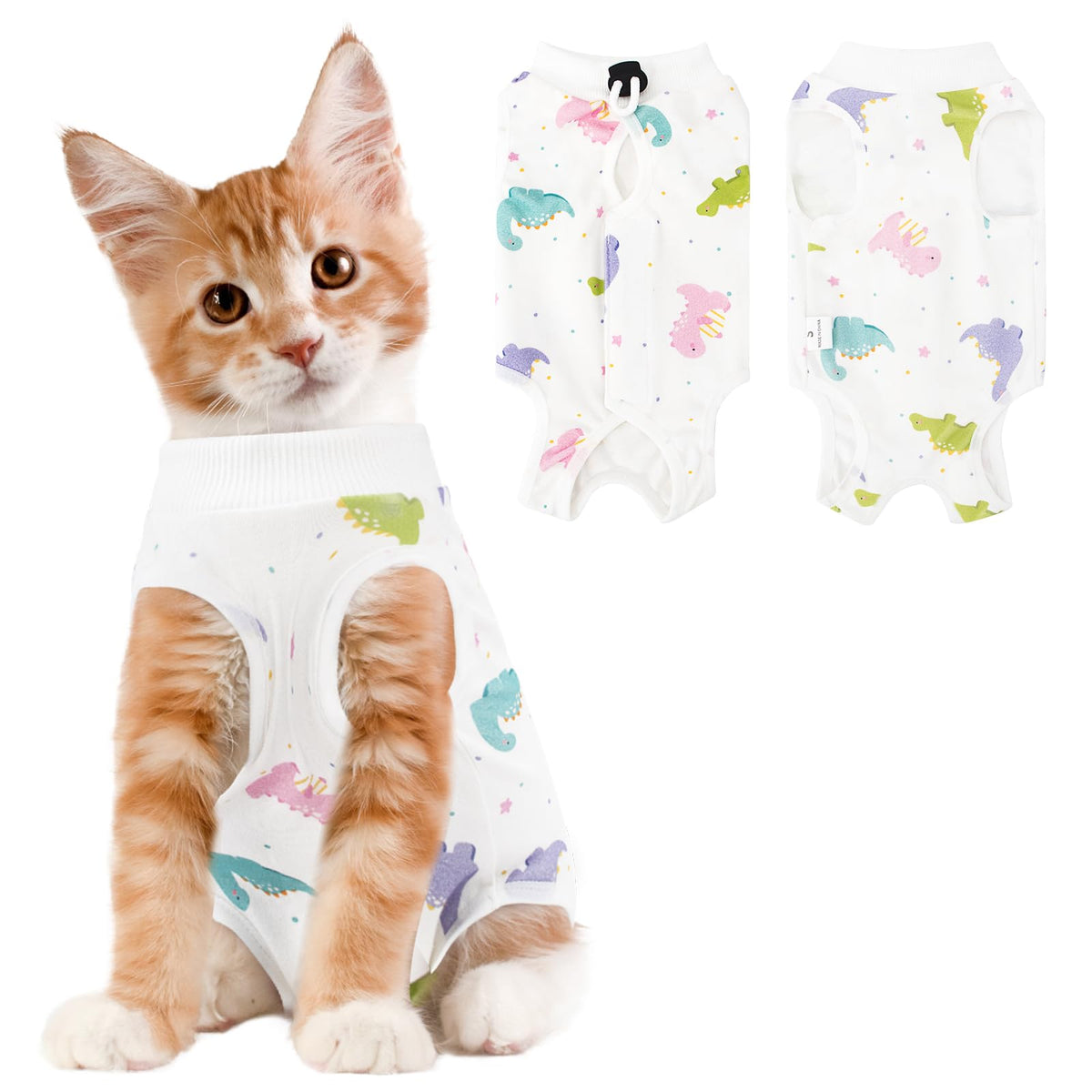 Coppthinktu Cat Recovery Suit Female Cat Onesie After Surgery Anti Licking