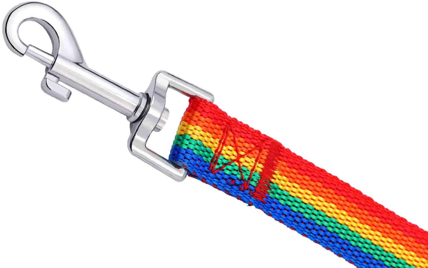 AmaGood Dog/Puppy Obedience Recall Training Agility Lead-15 ft 20 ft 30 ft 50 ft Long Leash-for Dog Training,Recall,Play,Safety,Camping (50feet, Rainbow)