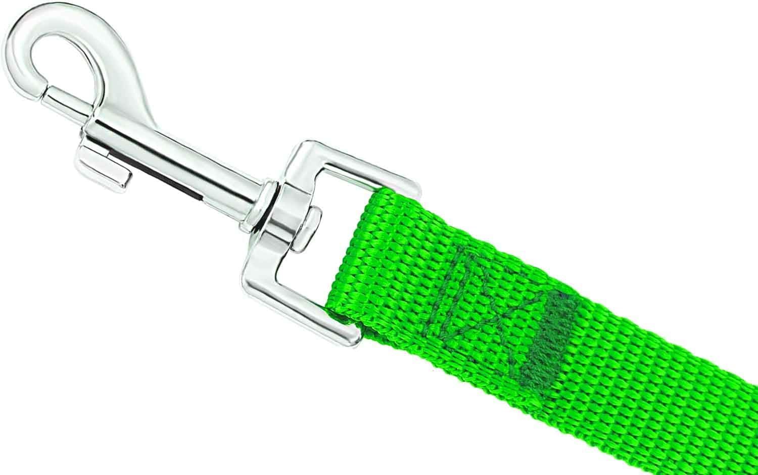 AMAGOOD Dog/Puppy Obedience Recall Training Agility Lead-15 ft 20 ft 30 ft 50 ft Long Leash-for Dog Training,Tie Out,Play,Safety,Camping (15Feet x 1Inch, Green)