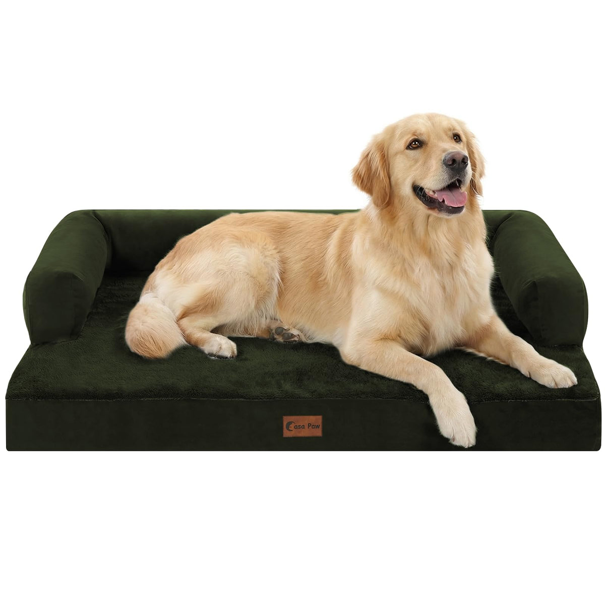Casa Paw Orthopedic Washable Dog Bed for Extra Large Dogs, 45x35in, Grey