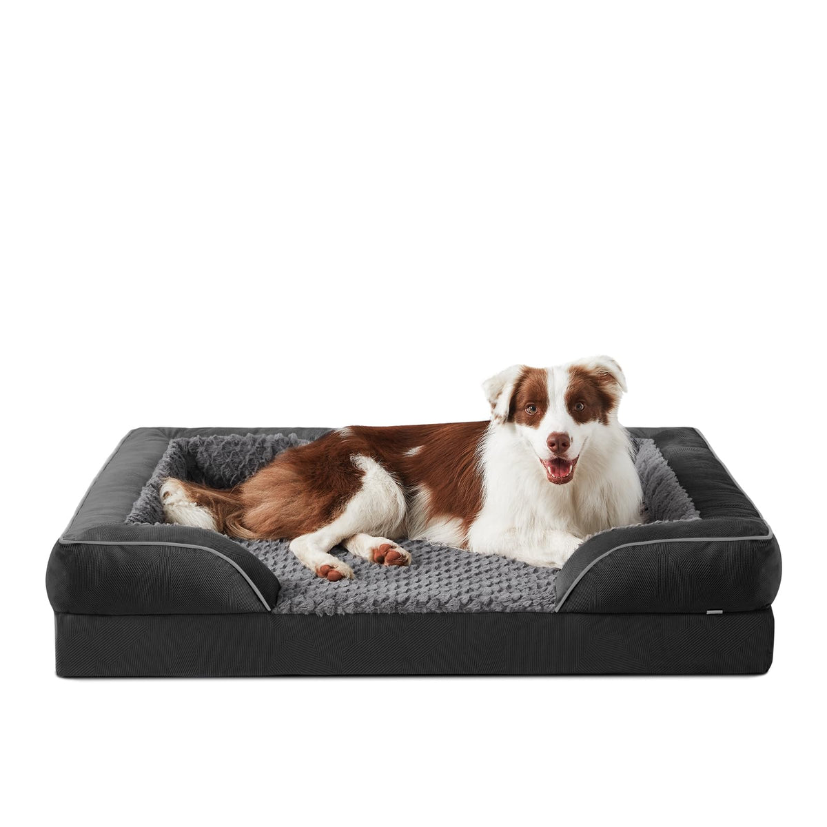 INVENHO Orthopedic Medium Dog Dogs, Egg-Crate Foam Dog Couch with Washable Removable Cover, Waterproof Lining and Nonskid Bottom