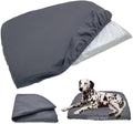 Dog Bed Cover Waterproof Replacement Machine Washable Covers for 24x18 Inch Dog Bed Heavy Duty Scratch Resistant Mattress Protector Pet Bed Cover Only Grey