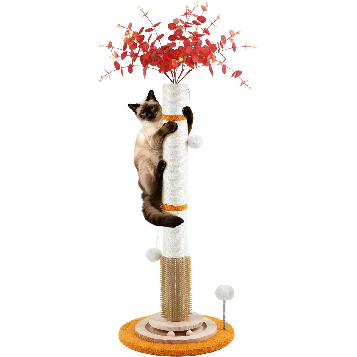 COUNER 45" Tall Cat Scratching Post for Large,Heavy Duty Scratcher Tree