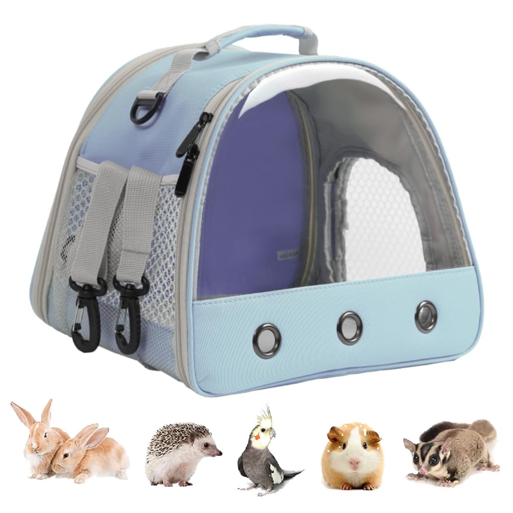 Guinea Pig Carrier, Small Animal Bird Rabbit Turtle Carrier Bag, African Hedgehog Portable Travel Carrier Outdoor Hangbag, Bird Rabbit Guinea Pig Squirrel Carrier