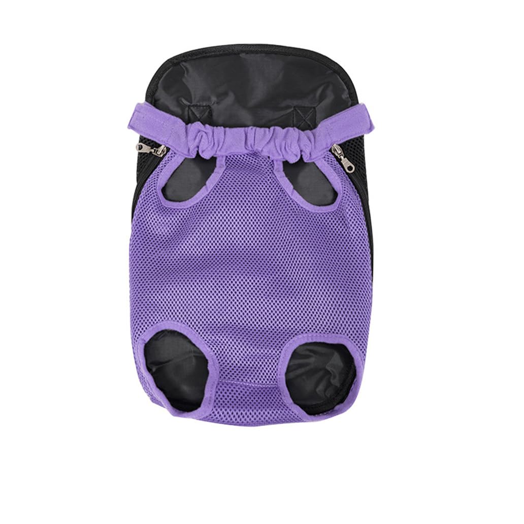 Leconpet Pet Carrier Backpack, Legs Out Adjustable Pet Front Cat Dog Carrier Backpack, Easy-Fit Dog Travel Backpack Carrier for Hiking Camping for Small Medium Puppies Cats (Fuchsia, M)