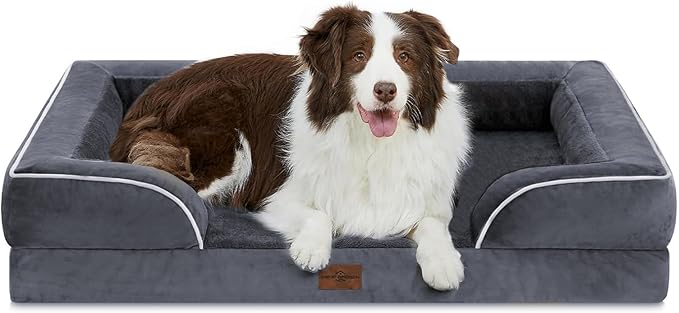 Comfort Expression Waterproof Orthopedic Dog Beds for Extra Large Dog — 36.0"L x 27.0"W x 8.0"Th